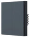 Aqara Smart Wall Switch H1 - Draadloze wandschakelaar - Apple HomeKit Alexa Google Home - Grijs