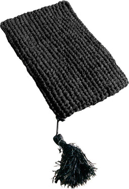 De Raffia Clutch met ritssluiting - Zwart - S De Raffia Clutch met ritssluiting - Zwart - S
