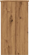 vidaXL - Bureau - 80x40x75 - cm - bewerkt - hout - artisanaal - eikenkleurig