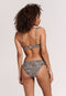 SHIWI Bobby - Dames Bikini - Dierenprint met ruches - Beige - maat 34