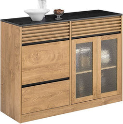 SoBuy FSB99-N - Buffetkast - 3 Deuren & Lades - Hout Composiet