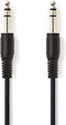 Nedis CAGP23000BK20 - Stereo audiokabel 6,35 mm - 200 cm - Zwart