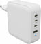 HyperJuice HJ1002WHWWGL - 4-port GaN Reisoplader - 100W Max per USB-C poort - Wit