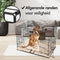Brixy Hondenbench - M - Opvouwbaar - 76 x 47 x 54 CM - 2 Deuren - Zwart