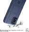 iMoshion Hoesje Geschikt voor Motorola Moto E13 Hoesje Siliconen - iMoshion Rugged Shield Backcover - Donkerblauw