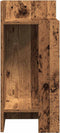 vidaXL - Bijzettafels - 2 - st - met - plank - 25,5x27x60 - cm - oud - houtkleurig