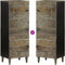 vidaXL - Hoge - kast - 40x33x110 - cm - massief - mangohout