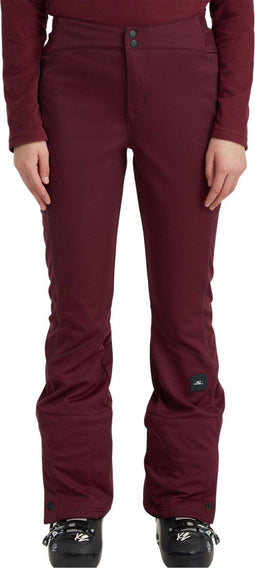 O'Neill Blessed - Softshell skibroek dames - 10K/7K waterdicht - rood - maat S