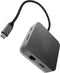 Green Cell AK61 - USB-C Hub - 6 poorten HDMI Ethernet 1Gbps 3x USB 3.0 - Zilver