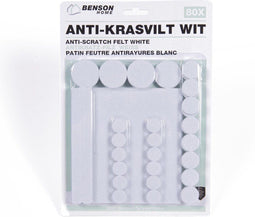 Benson Antikrasvilt - Plakvilt - Sterk klevend - Wit (80 stuks)