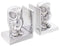 vidaXL - Boeksteunen - 2 - stuks - Zilver - 7x9x11 - cm - Aluminium - Uil