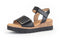 Gabor Florenz - Sandalen - Sleehak - Zwart - Maat: 38