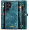 Caseme - Geschikt voor Samsung Galaxy S23 Ultra - Vintage 2 in 1 portemonnee hoes - Blauw