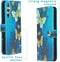 iMoshion Hoesje Geschikt voor Samsung Galaxy A34 (5G) Hoesje Met Pasjeshouder - iMoshion Design Softcase Bookcase - Blauw / Blue Butterfly
