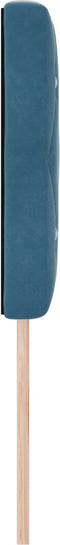 vidaXL - Hoofdbord - met - Kristallen - Knopen, - Donkerblauw, - 160 - cm, - Fluweel