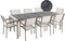 GROSSETO - Tuinset voor 8 driedelig - Grijs/Wit - Graniet