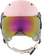 SINNER TYPHOON VISOR - Unisex Skihelm - Rode spiegelvisier - Matte lichtroze - Maat M