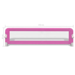 vidaXL Kinderbedhekjes 2 st 150x42 cm roze