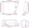 vidaXL - Salontafelpoten - 2 - st - U-vormig - 50x(42-43) - cm - staal - zwart