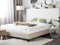 ROANNE - Tweepersoonsbed - Beige - 160 x 200 cm - Polyester