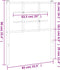 vidaXL - Hoofdbord - 80 - cm - metaal - zwart