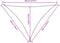 vidaXL - Zonnescherm - driehoekig - 5x7x7 - m - oxford - stof - wit