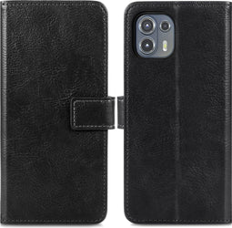 iMoshion Hoesje Geschikt voor Motorola Edge 20 Lite Hoesje Met Pasjeshouder - iMoshion Luxe Bookcase - Zwart