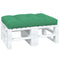 Palletkussen 120x80x12 cm stof groen