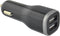 Mobiparts Car Charger - Dual USB 4.8A met Lightning Kabel - Zwart