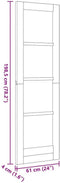 vidaXL - Interieurdeur - 'ORKDAL'61x198,5 - cm - Massief - Houten - Vuren