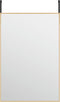 vidaXL - Deurspiegel - 40x60 - cm - glas - en - aluminium - goudkleurig