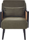 ORUM - Fauteuil - Groen - Rotan
