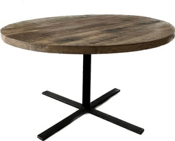 Salontafel mangohout - Ronde salontafel - bijzettafel 80cm