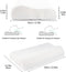 Traagschuim hoofdkussen; zelfmodelleren en warmtegevoelig - orthopedisch - comfortabele nachtrust - ondersteunt nek en schouders - 70 x 40 x 11 cm - wasbare tijk
