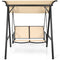 Coast Tuinschommel - 2-Zits - Verstelbare Luifel - Metaal - 152 x 112 x 165 cm - Beige