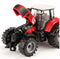 Tractor met Frictie Rood, 19cm