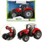 Tractor met Frictie Rood, 19cm