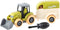 Tractor met paardentrailer en paard - Trekker met Aanhanger - Afneembare Wielen incl. Schroevendraaier - Paardentrailer