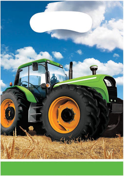Tractor Time uitdeelzakjes 23x16cm | 8 stuks