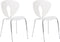 TRACY - Eetkamerstoelen set van 2 - Wit - Polypropyleen