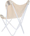 Trädgårdsstol DKD Home Decor Grijs Katoen Wit Ijzer (74 x 65 x 90 cm)