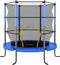 Trampoline met veiligheidsnet rond 140x160 cm blauw