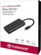 Transcend 6-in-1 USB Type-C Hub HUB5C - Hub - 2 x USB 3.1 Gen 1 + 1 x USB 3.1 Gen 2 + 1 x USB-C (stroomtoevoer) - desktop