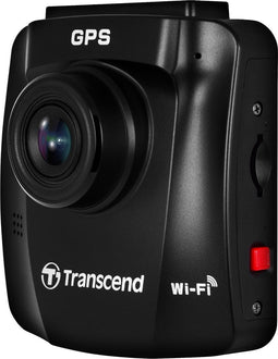 Transcend DrivePro 250 Dashcam met GPS Kijkhoek horizontaal (max.): 140 ° 12 V, 24 V WiFi, Accu