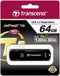 Transcend JetFlash 750, 64GB 64GB USB 3.0 Zwart USB flash drive