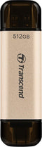 Transcend JetFlash 930C USB-stick 512 GB Goud TS512GJF930C USB-A 3.2 Gen 1, USB-C