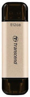 Transcend JetFlash 930C USB-stick 512 GB Goud TS512GJF930C USB-A 3.2 Gen 1, USB-C