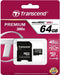 Transcend Micro SDXC 64GB Class 10 300x + SD Adapter