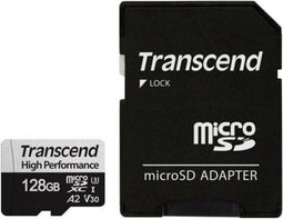 Transcend microSDXC 340S microSDHC-kaart 128 GB Class 10, Class 3 UHS-I