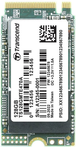 Transcend MTE470A 128 GB NVMe/PCIe M.2 SSD 2242 harde schijf PCIe NVMe 3.0 x4 Industrial TS128GMTE470A